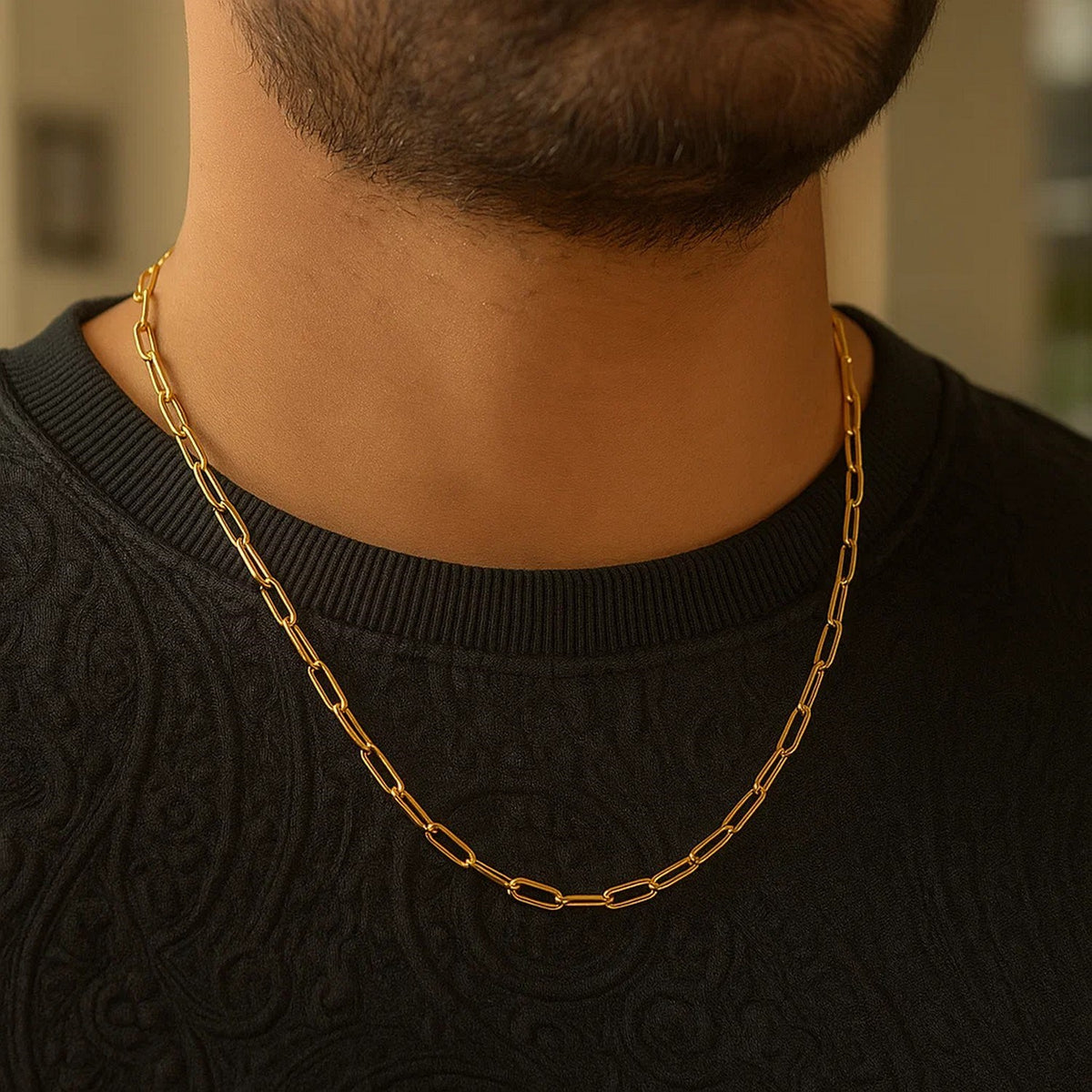14K Paperclip Chain