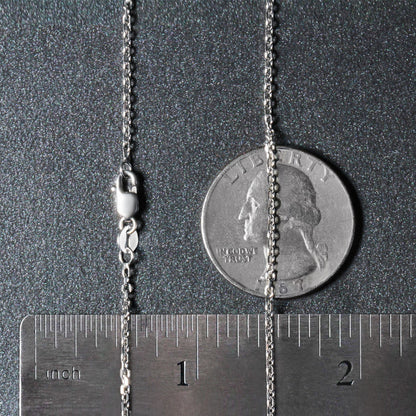 18k Diamond Cut Cable Link Chain