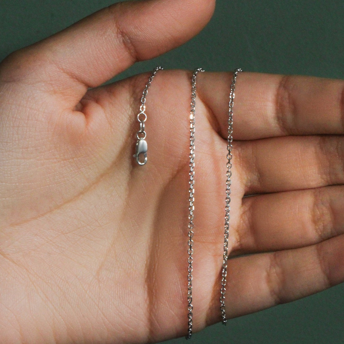 18k Diamond Cut Cable Link Chain