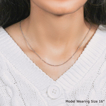 18k Diamond Cut Cable Link Chain
