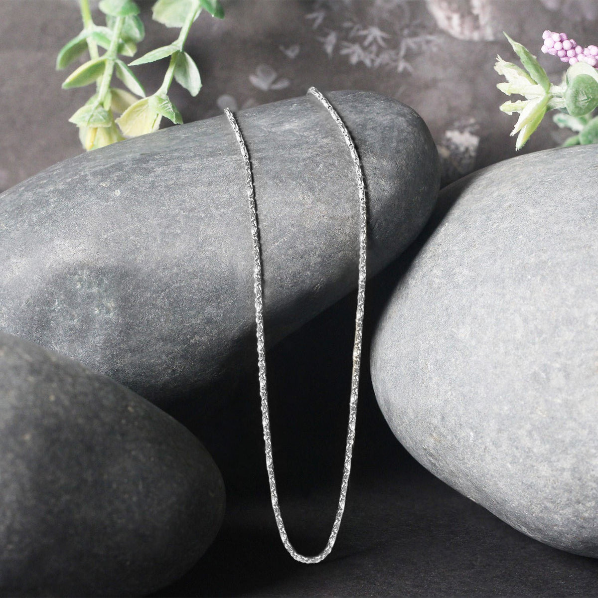 14k White Gold Lumina Pendant Chain