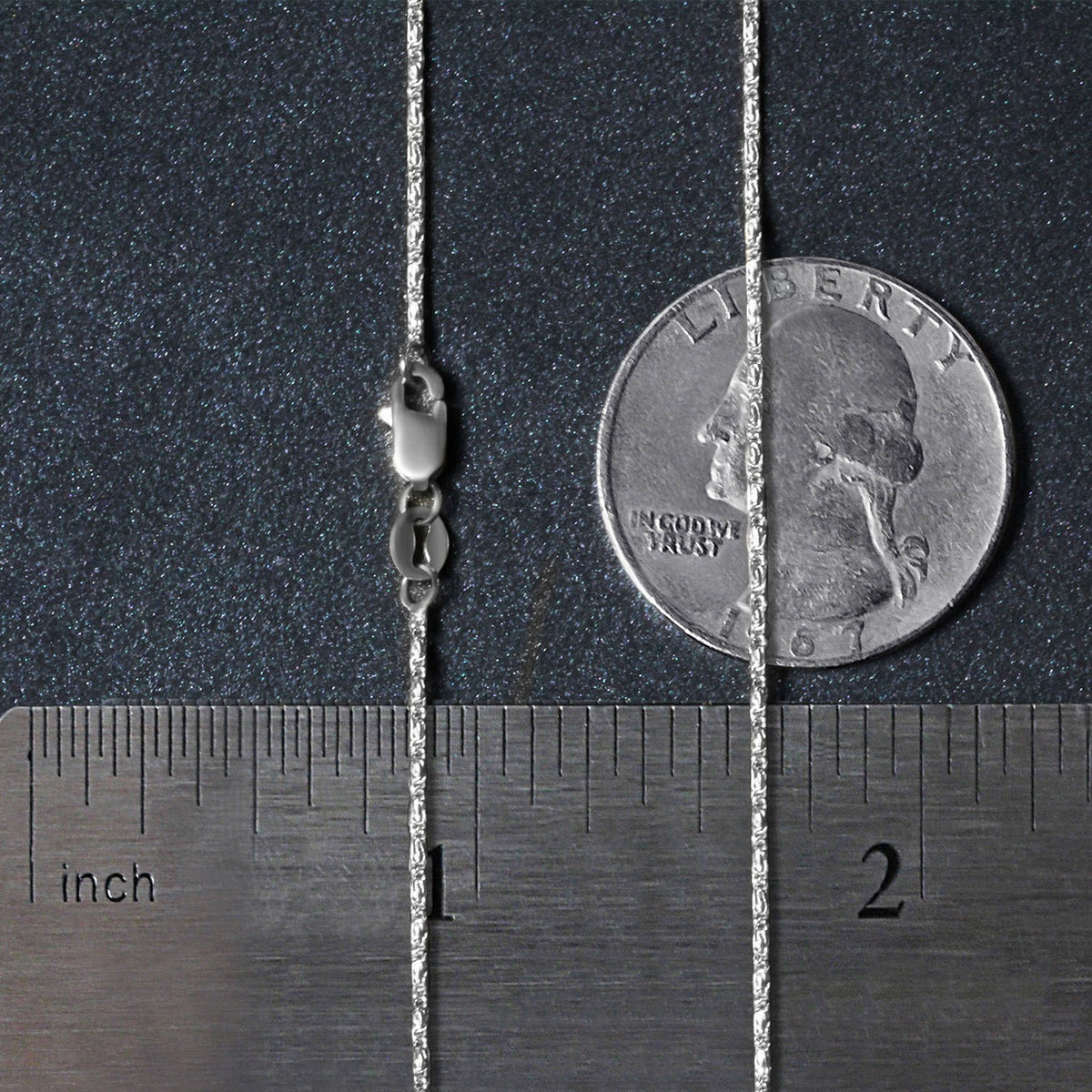 14k White Gold Lumina Pendant Chain