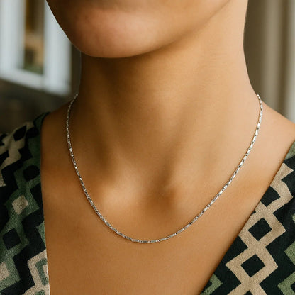 14k White Gold Lumina Pendant Chain