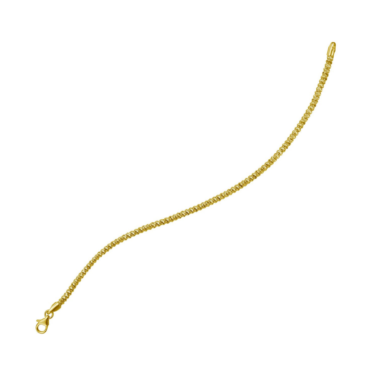 14K Sparkle Spring Chain Bracelet (2.10 mm)