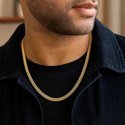 14k Yellow Gold Bismark Chain