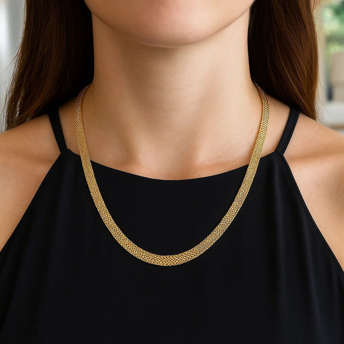 14k Yellow Gold Bismark Chain