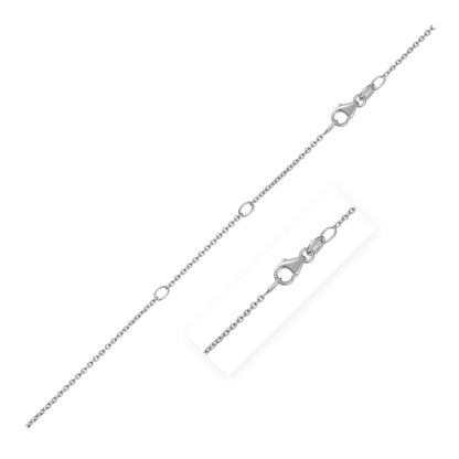 Double Extendable Diamond Cut Cable Chain in