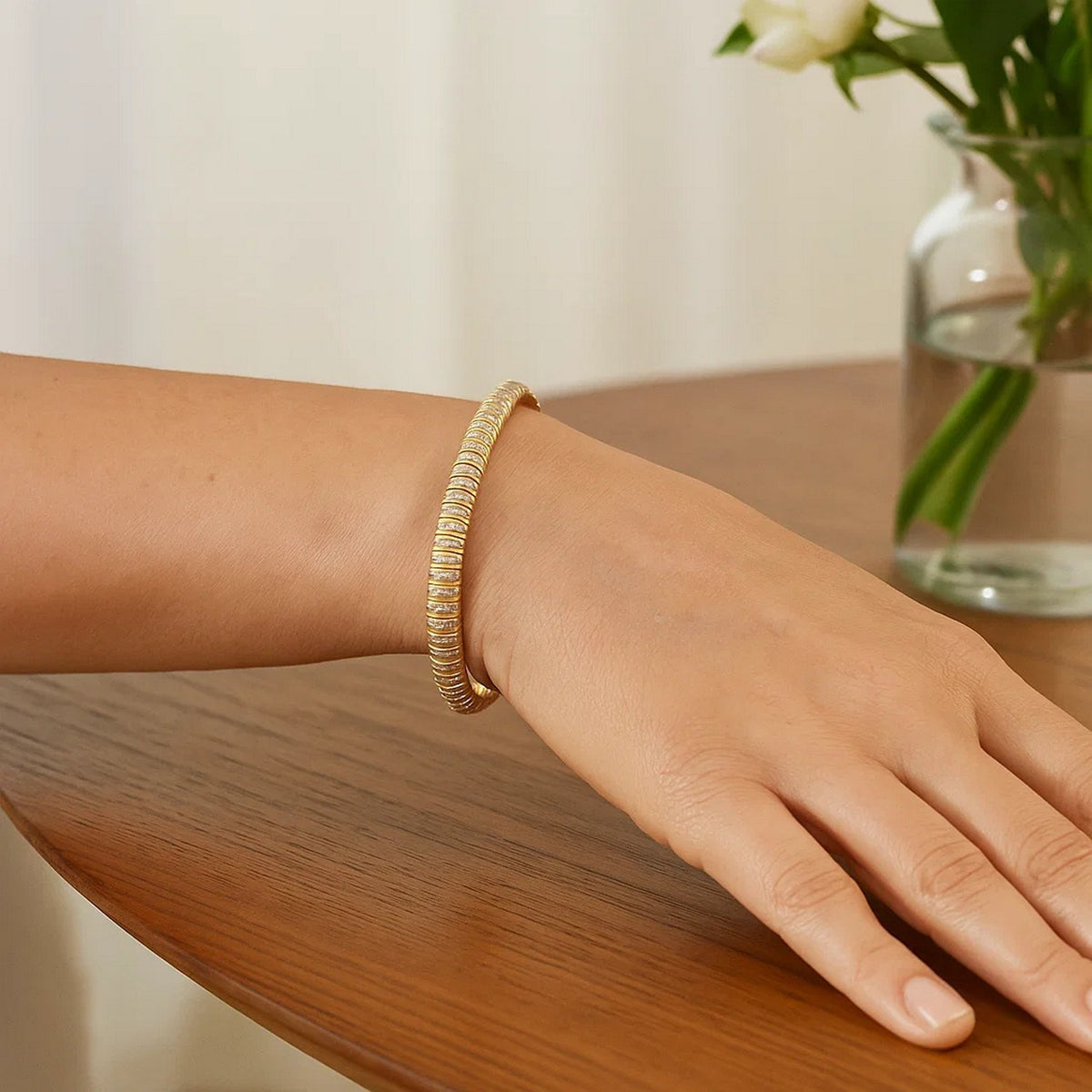 14k Diamante Flex Bracelet (5.80 mm)
