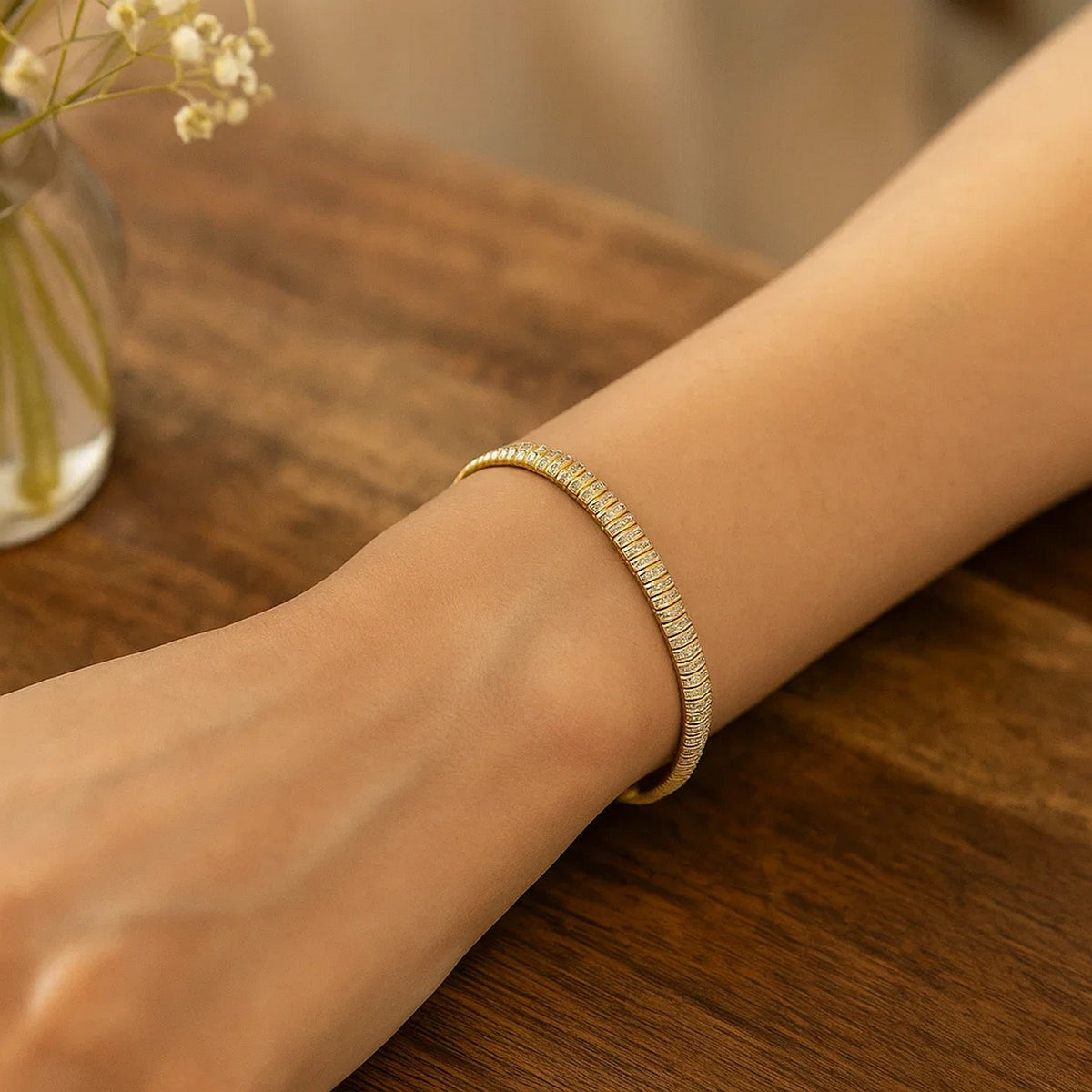 14k Diamante Flex Bracelet (5.80 mm)