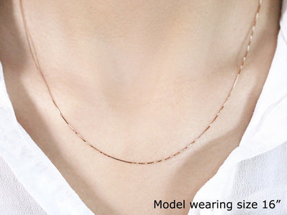 18k Yellow Gold Classic Box Chain