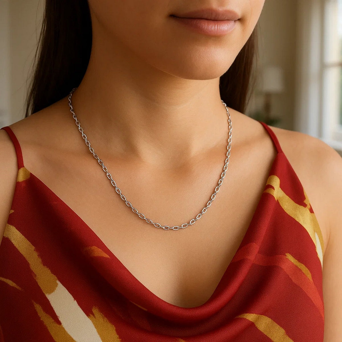 14k Yellow Gold French Cable Link Chain