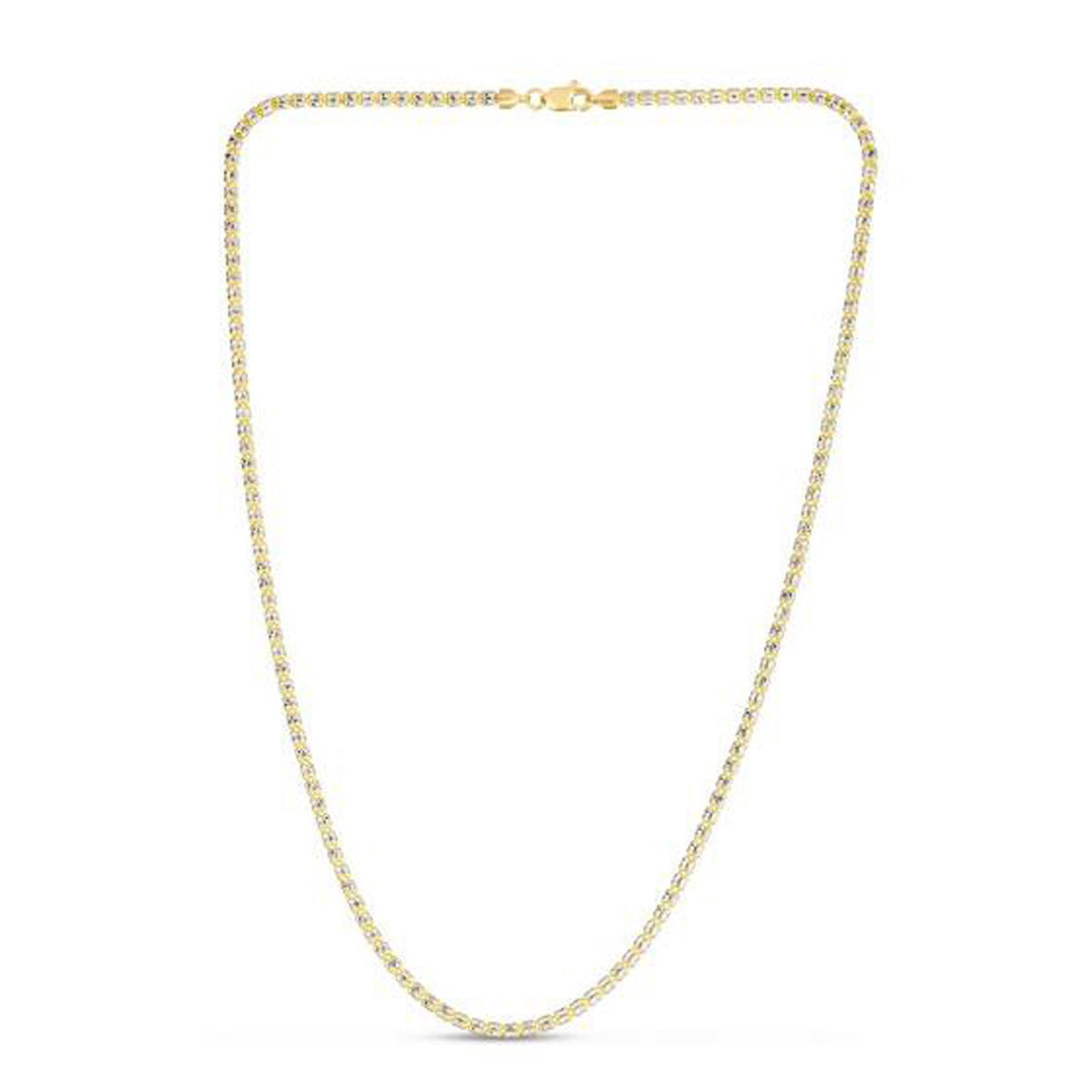 Ice Barrel Chain in 14k