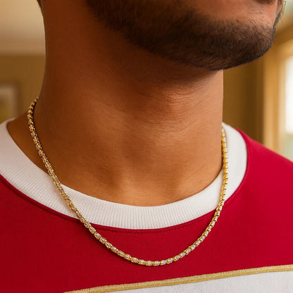 Ice Barrel Chain in 14k