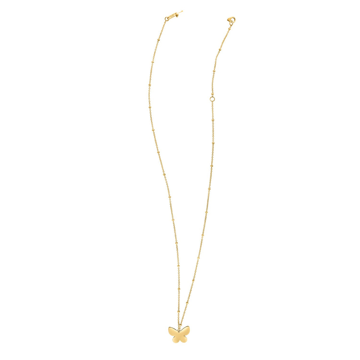 14k Yellow Gold Papillon Butterfly Necklace