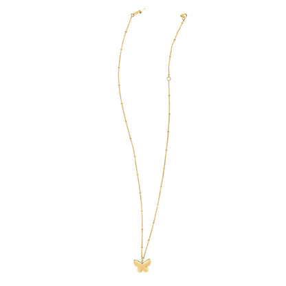 14k Yellow Gold Papillon Butterfly Necklace
