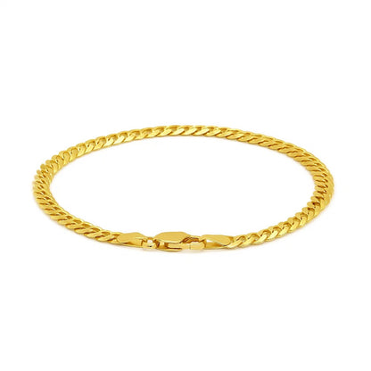 14k Solid Curb Bracelet (3.60 mm)