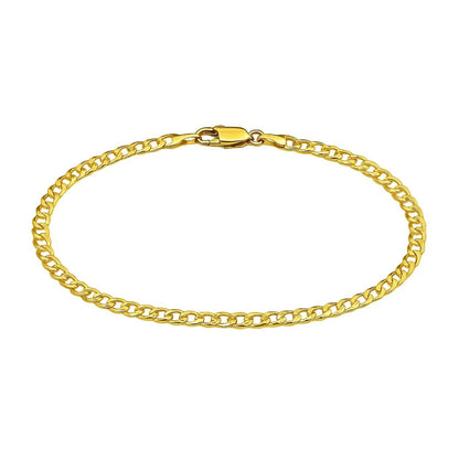 14k Solid Curb Bracelet (3.60 mm)