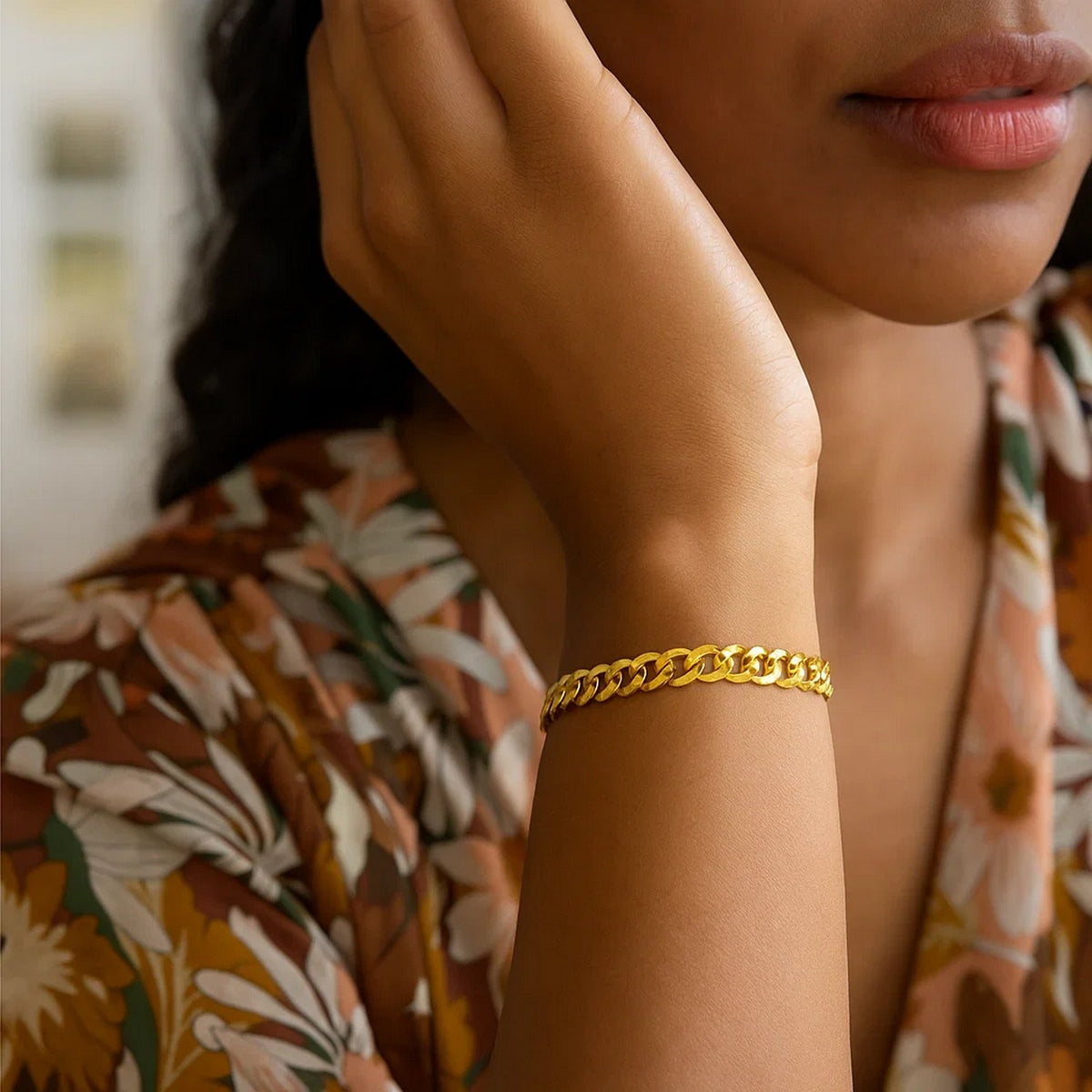 14k Solid Curb Bracelet (3.60 mm)