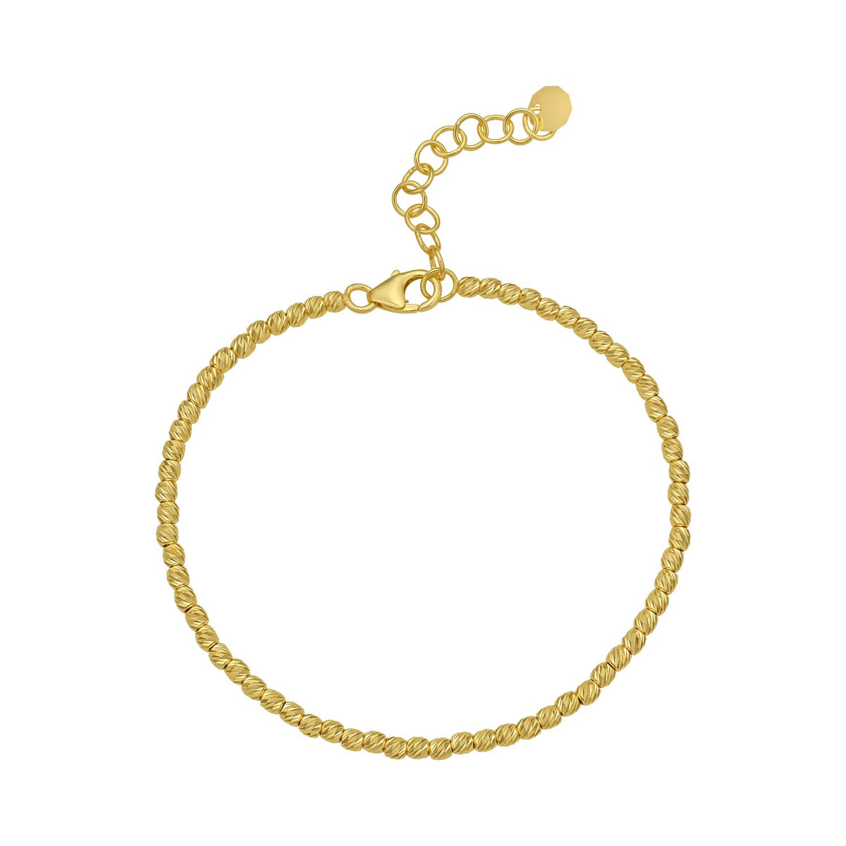 14K Yellow Gold Bead Chain Bracelet (2.30 mm)