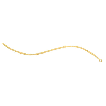 Mini Cube Bracelet in 14K Yellow Gold (2.60 mm)