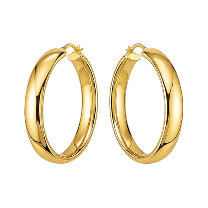 14k Yellow Gold Wedding Band Hoops