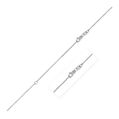 Extendable Box Chain in 14k (0.70 mm)