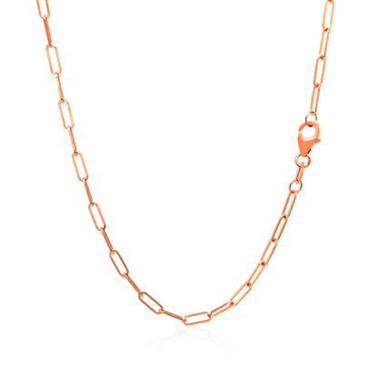 14K Delicate Paperclip Chain
