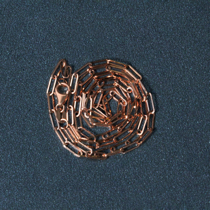 14K Delicate Paperclip Chain