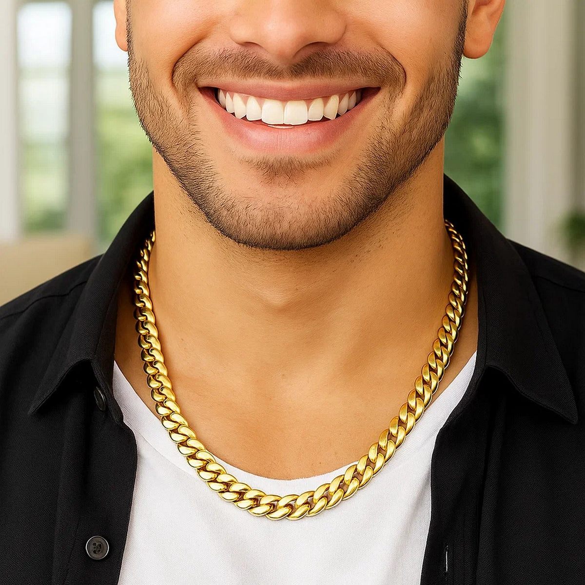 14k Classic Miami Cuban Solid Chain