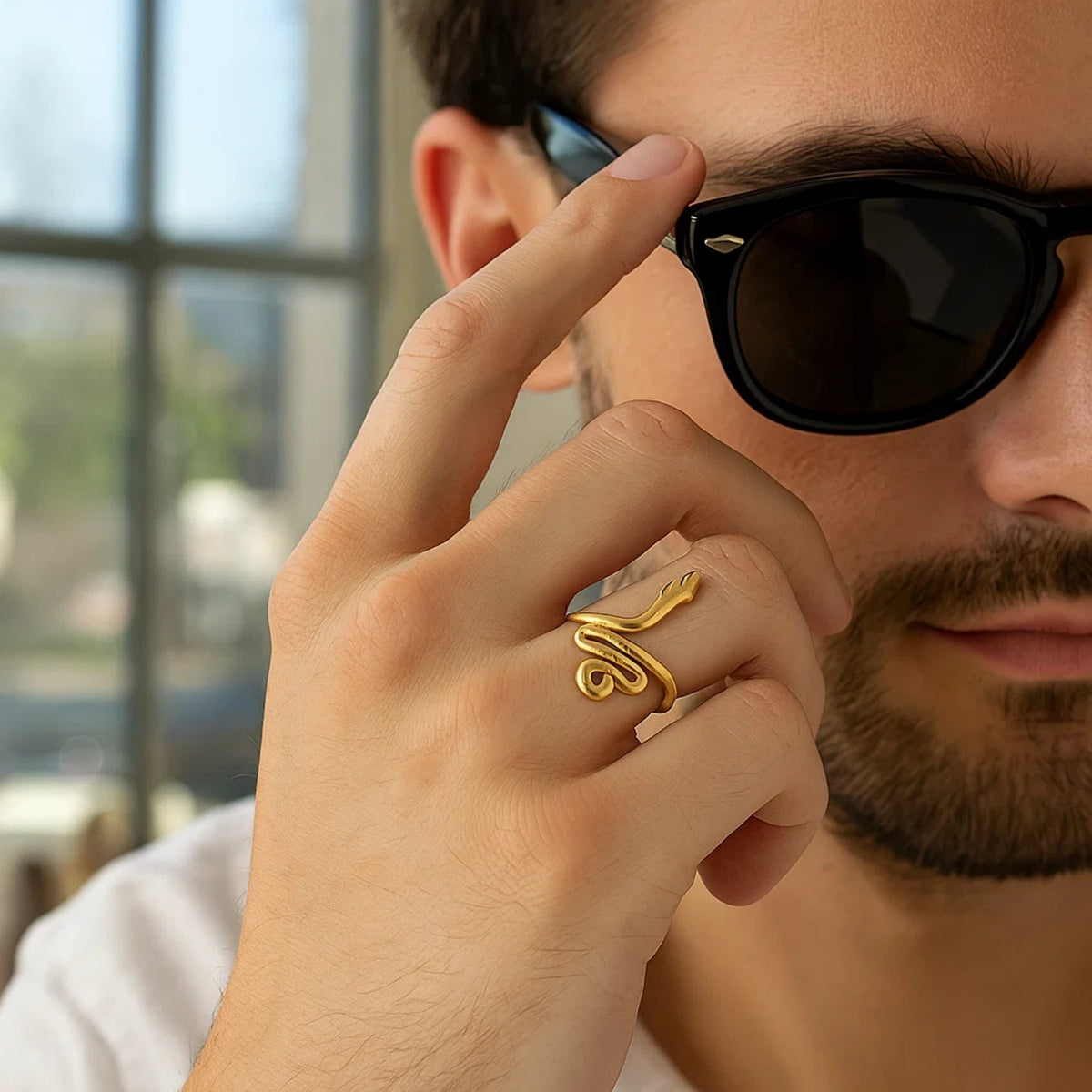 Snake Ring in 14K Yellow Gold (2.00 mm)