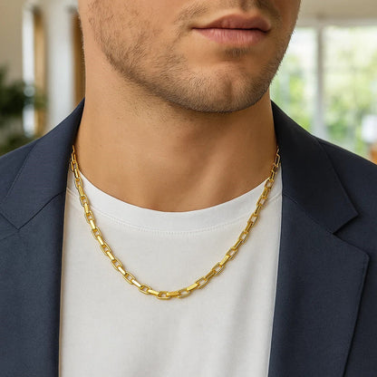 14k Yellow Gold French Cable Link Chain
