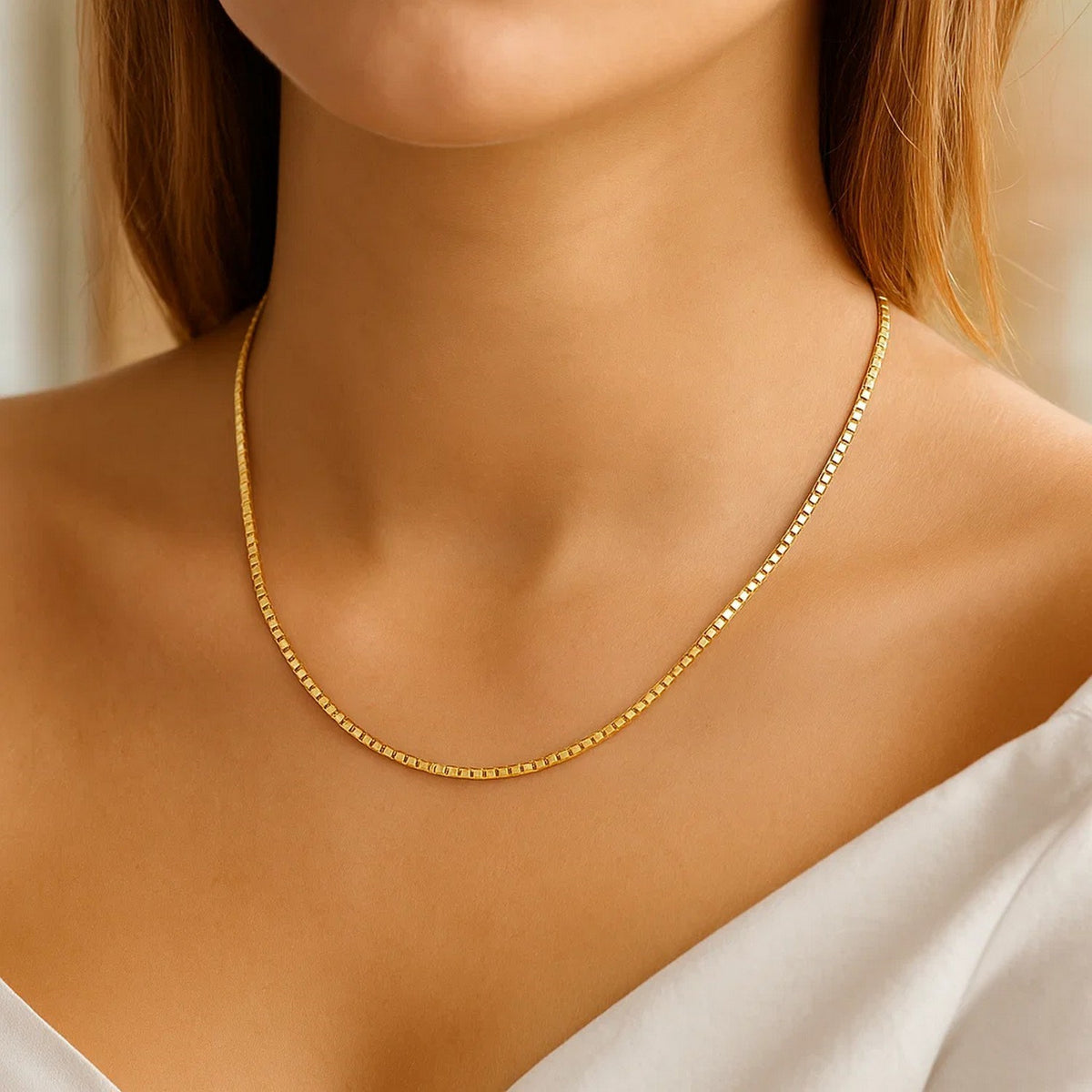 14k Classic Box Chain