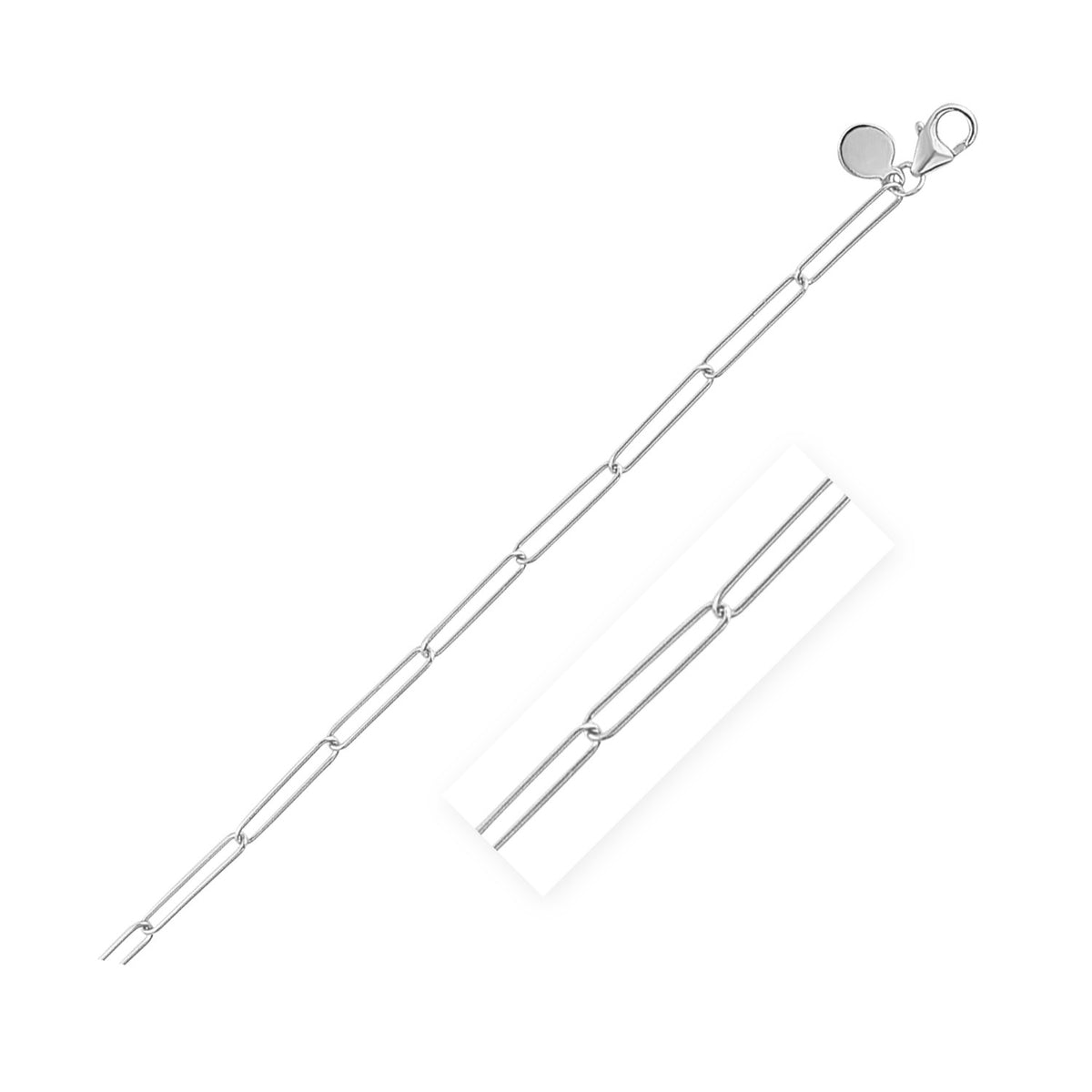14k Wire Paperclip Chain (2.7 mm)