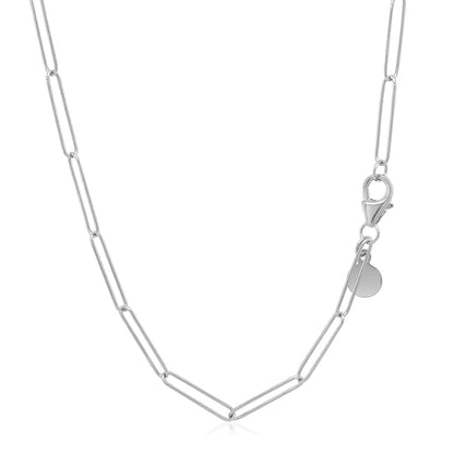 14k Wire Paperclip Chain (2.7 mm)