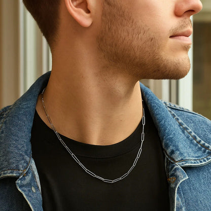 14k Wire Paperclip Chain (2.7 mm)
