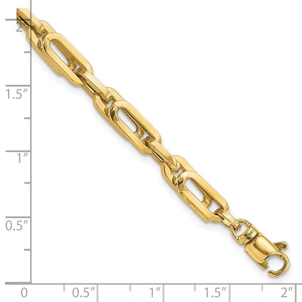 Polished Fancy Link Mens Bracelet 8"