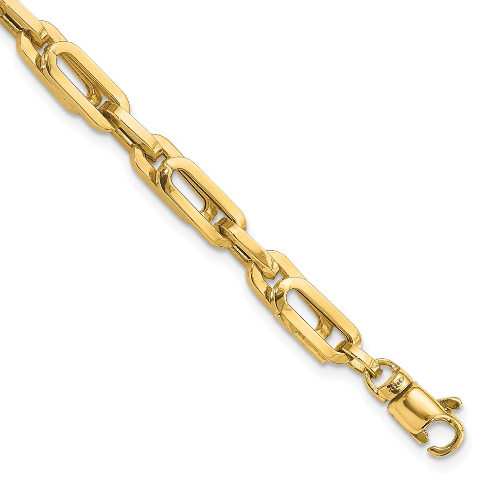 Polished Fancy Link Mens Bracelet 8"