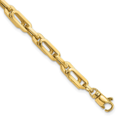 Polished Fancy Link Mens Bracelet 8"