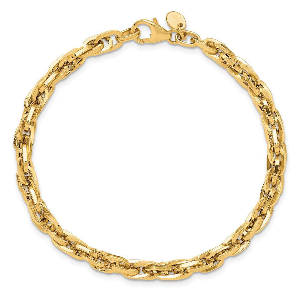 Polished Fancy Bracelet 7.5" - 5mm