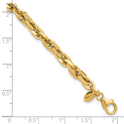 Polished Fancy Bracelet 7.5" - 5mm