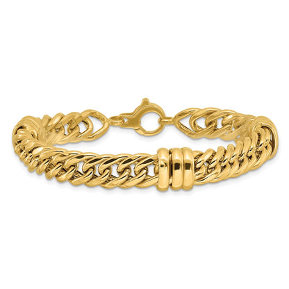 Polished Fancy Link Bracelet 7.5" - 10.2mm
