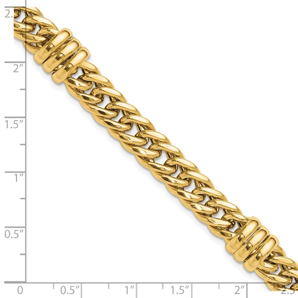 Polished Fancy Link Bracelet 7.5" - 10.2mm