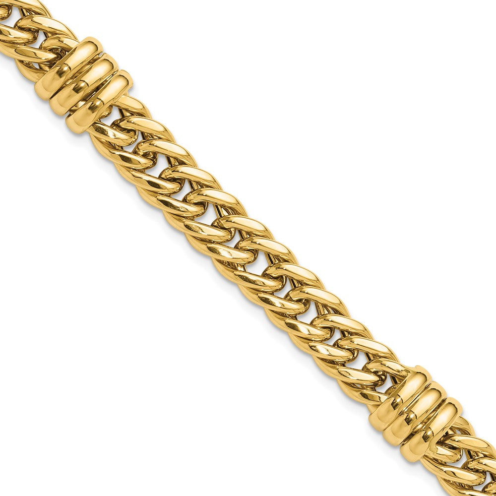 Polished Fancy Link Bracelet 7.5" - 10.2mm