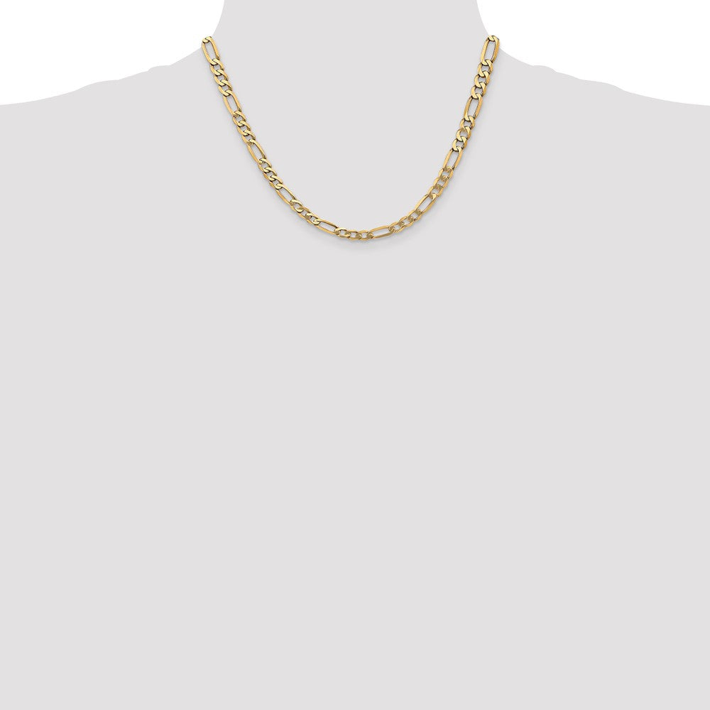 5.25mm Flat Figaro Chain