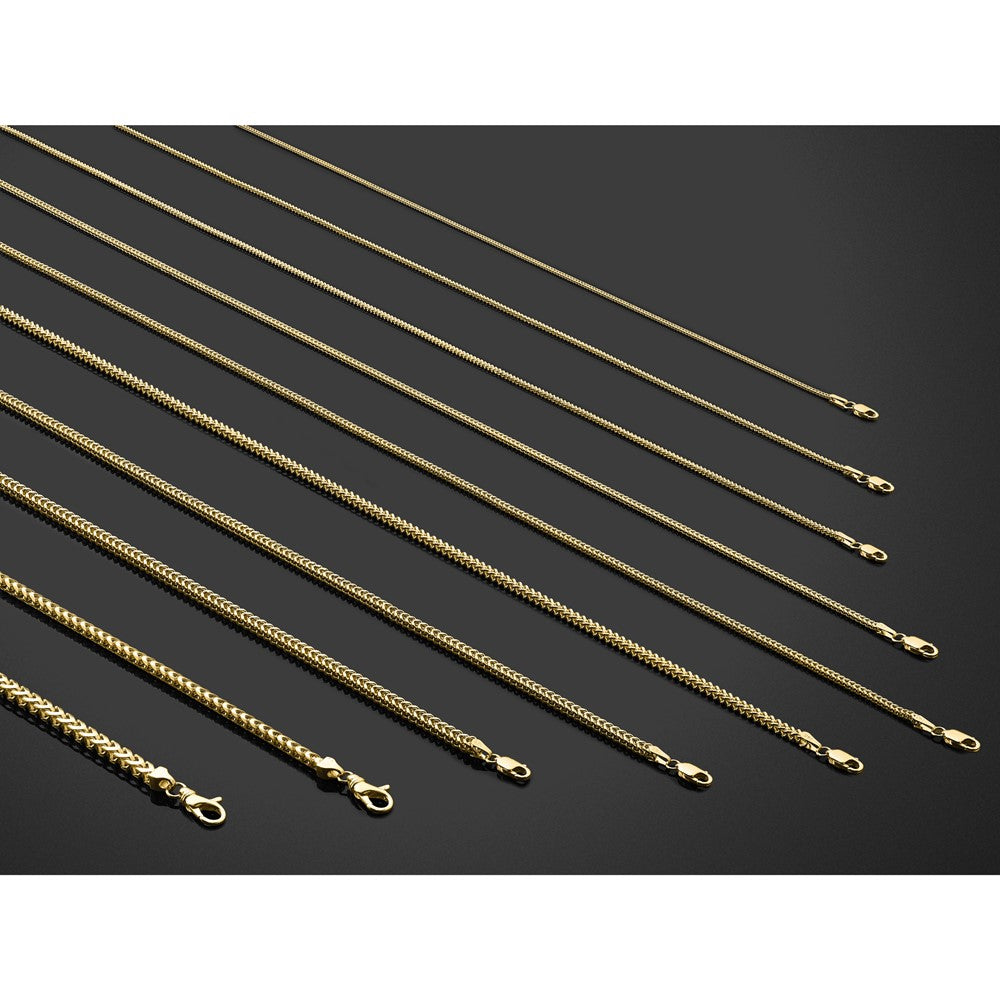 3mm Franco Chain - Yellow Gold