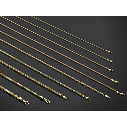 3mm Franco Chain - Yellow Gold