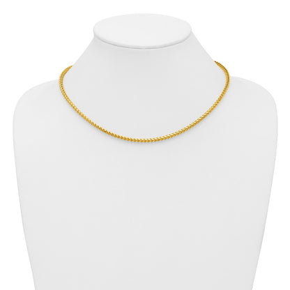 3mm Franco Chain - Yellow Gold
