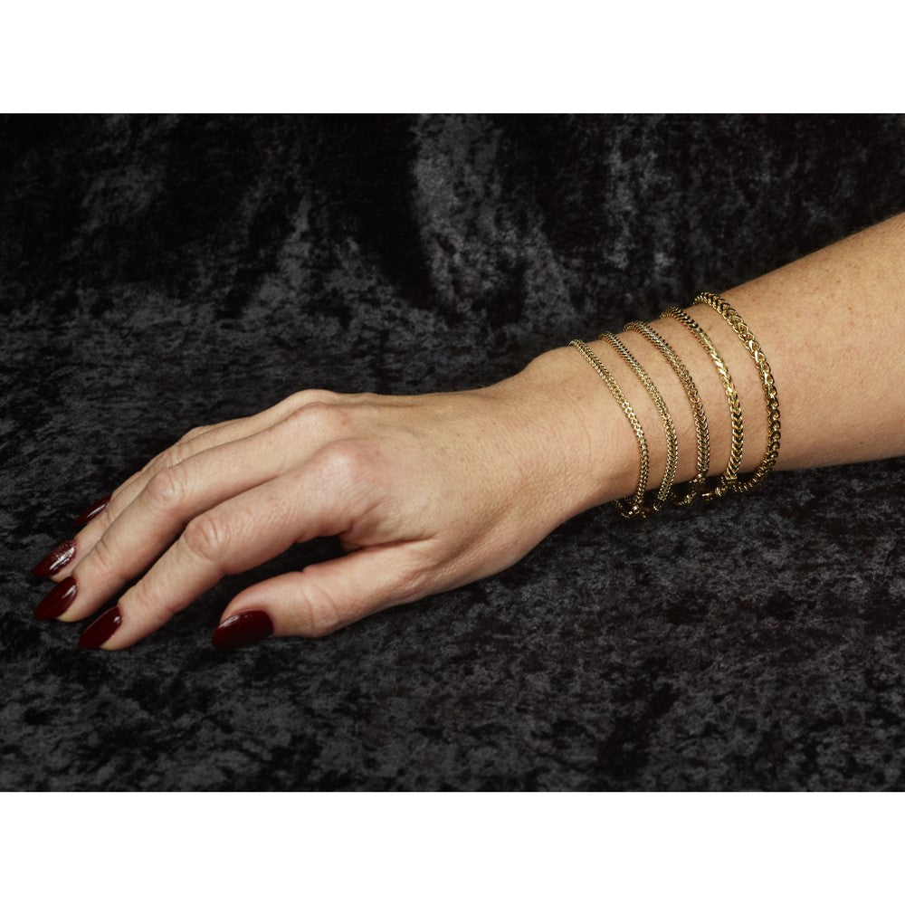 3mm Franco Chain - Yellow Gold