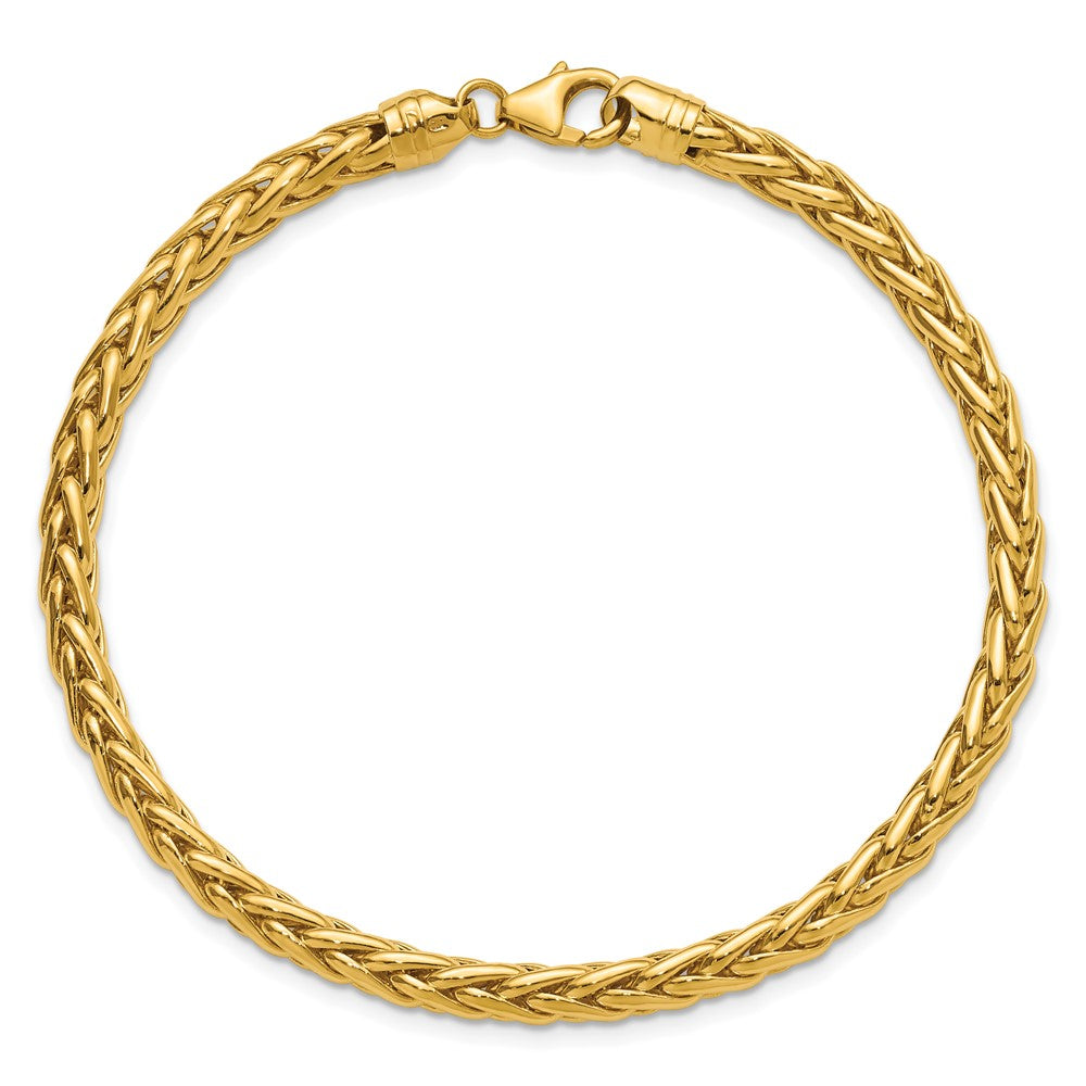 Polished Wheat Chain Bracelet 8.5"