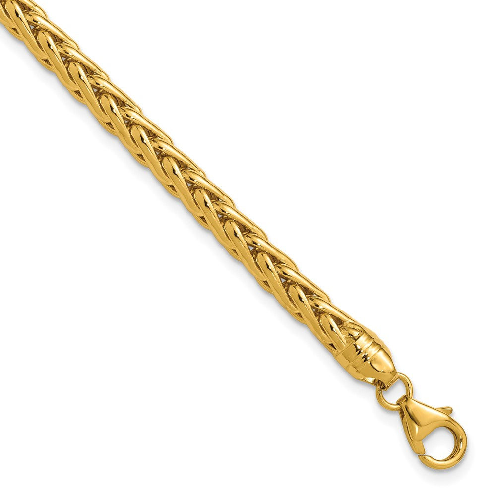 Polished Wheat Chain Bracelet 8.5"